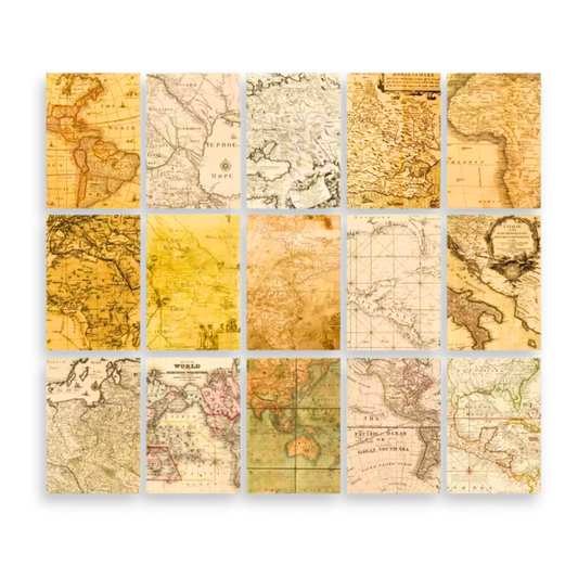 Maps Scrapbook Paper