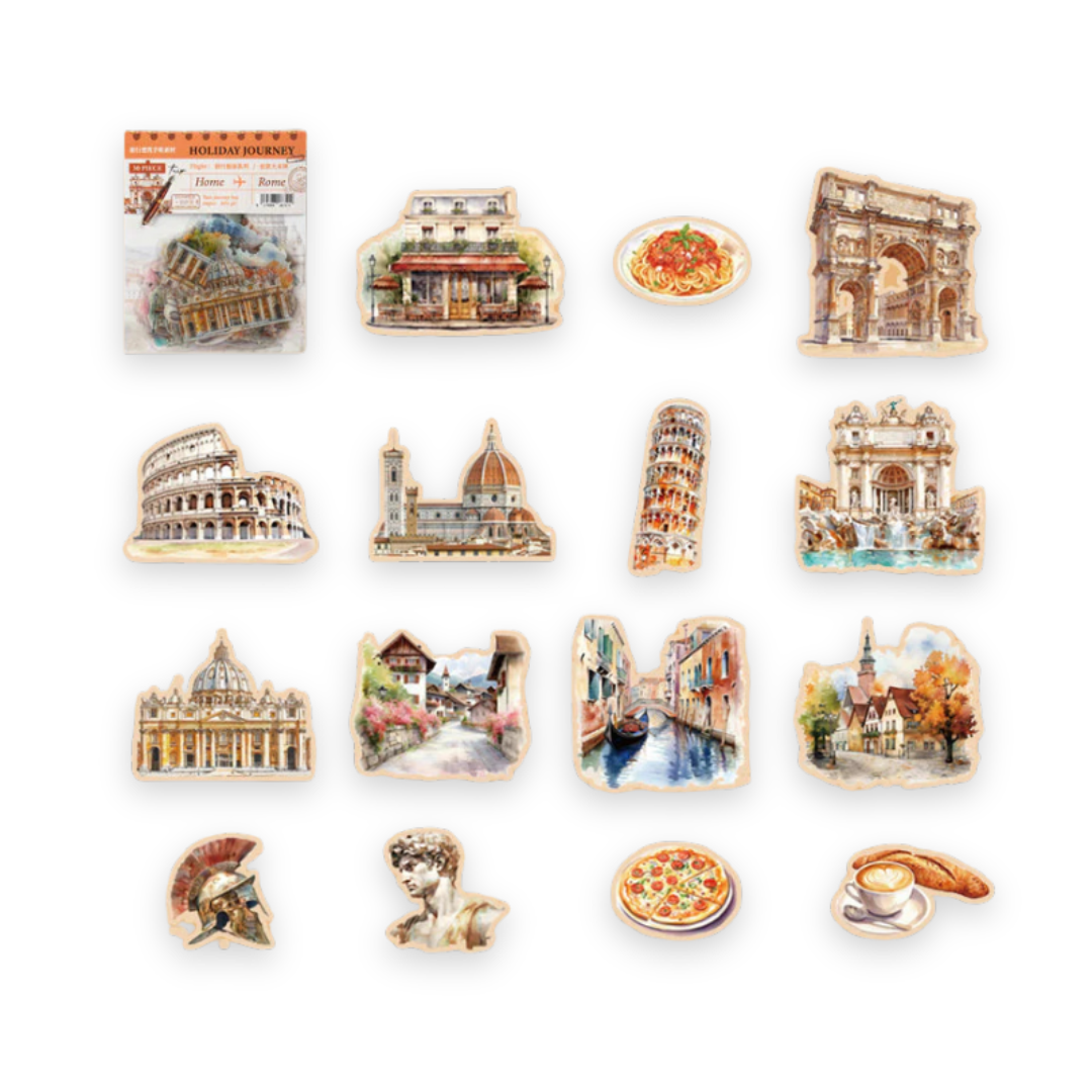 Rome Transparent Sticker Bag