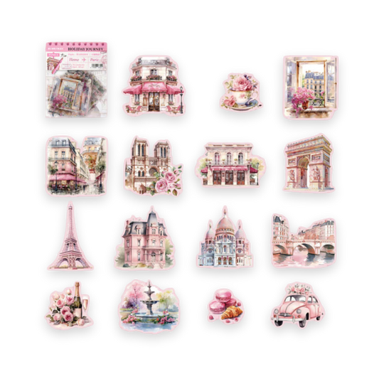 Paris Transparent Sticker Bag