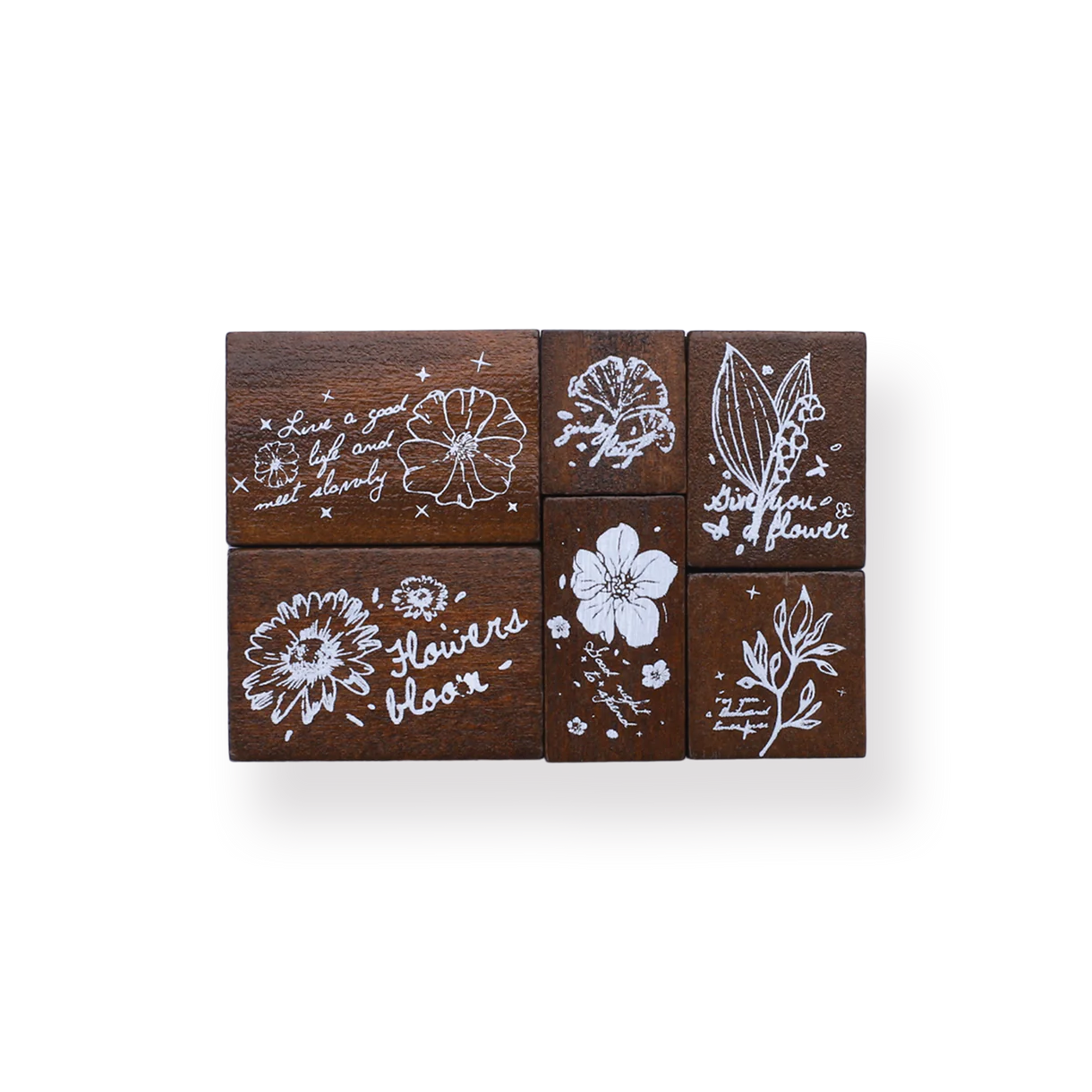 Wooden Stamp Set - Secret Garden Charm