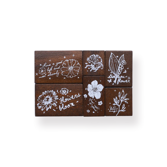 Wooden Stamp Set - Secret Garden Charm