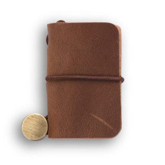 Mini Leather Notebook - Cinnamon Charm