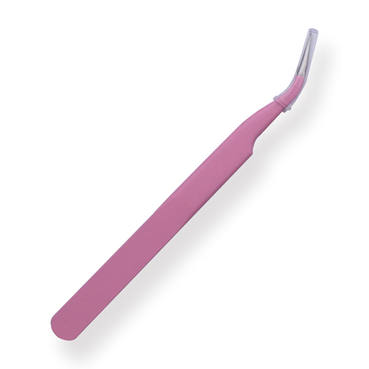 Pastel Curved Tweezer - Blossom Pink