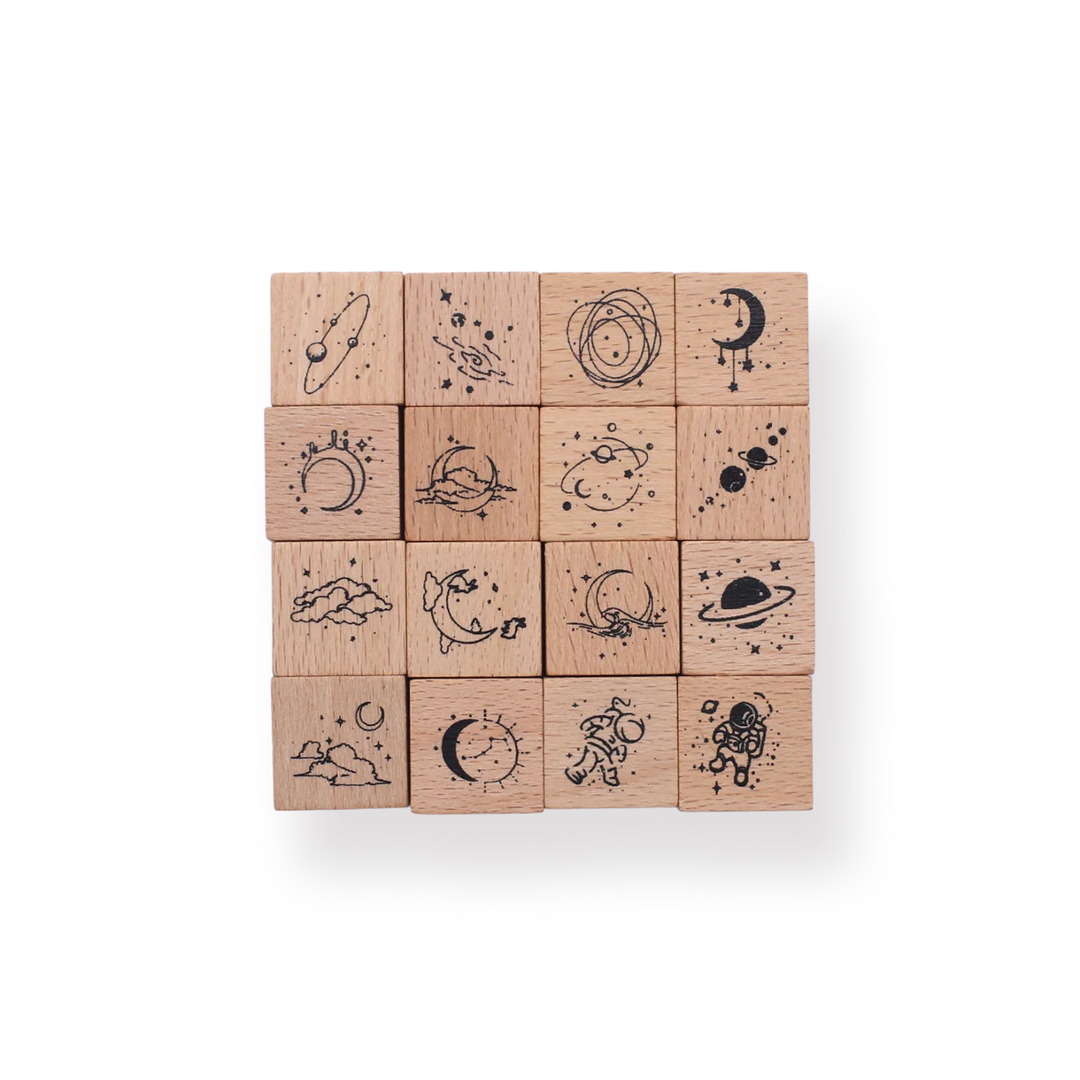 Wooden Stamp Set - Universe & Galaxy Dreams