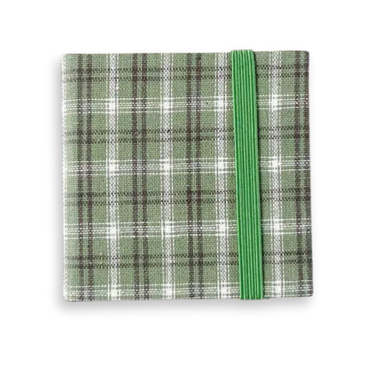 Mini Watercolor Sketchbook - Emerald Plaid