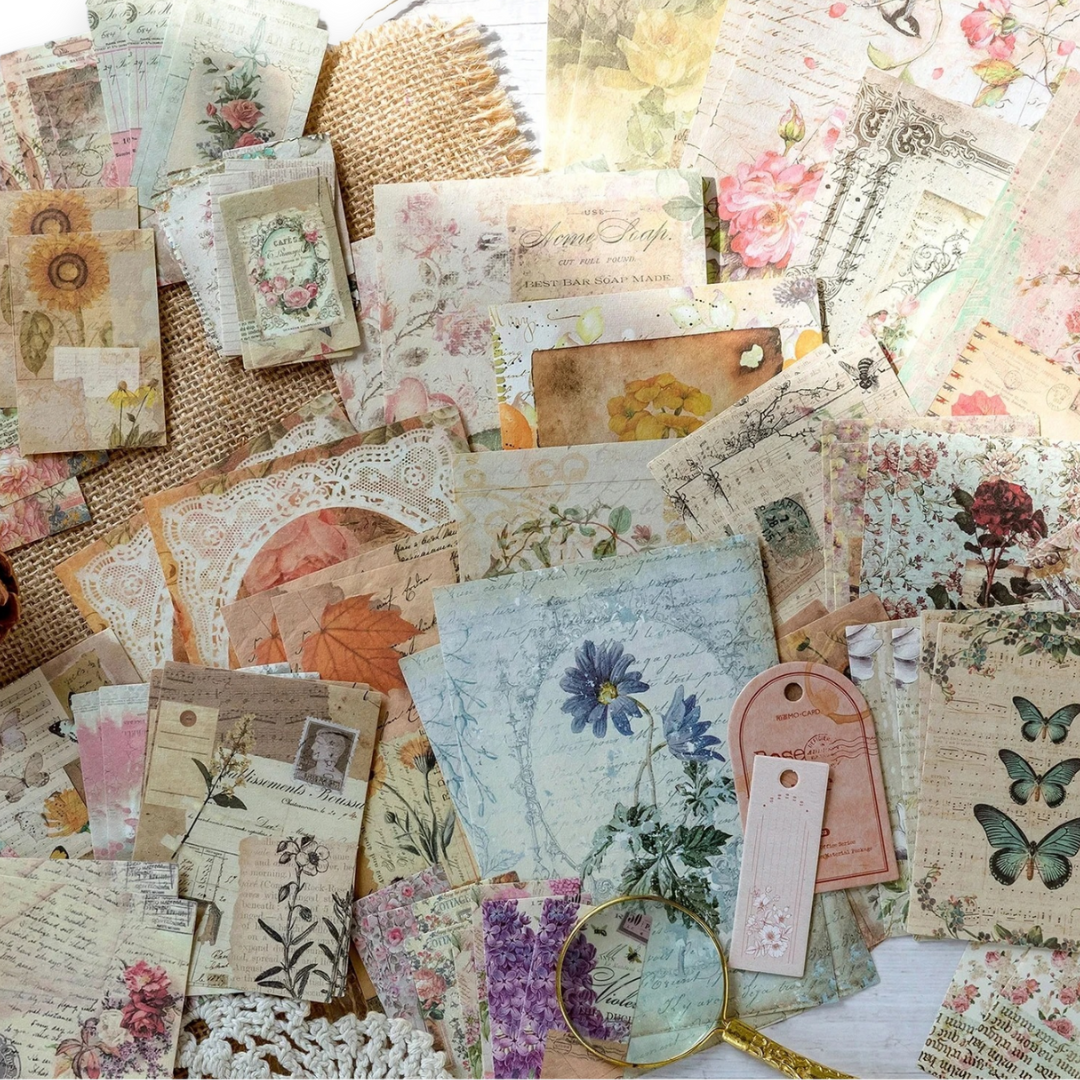 Vintage Scrapbook Paper - Rose Manor