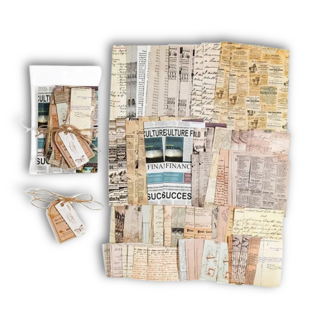 Vintage Scrapbook Paper - The Old Morning Paper