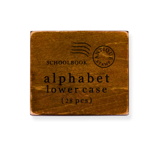 Wooden Stamp Set - Lowercase Alphabet