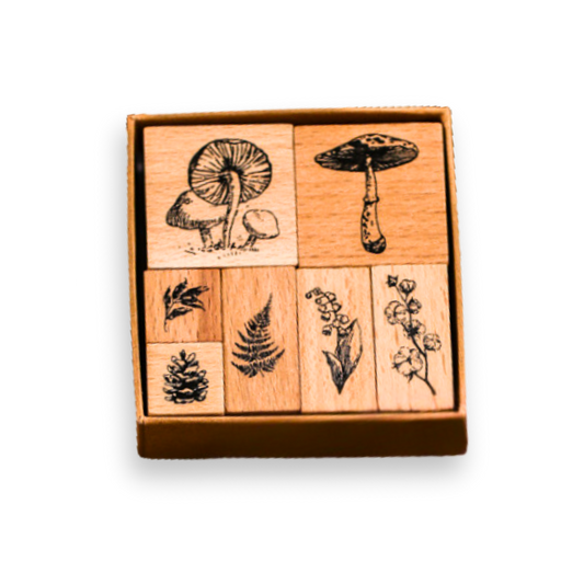 Wooden Stamp Set - Plant Atlas