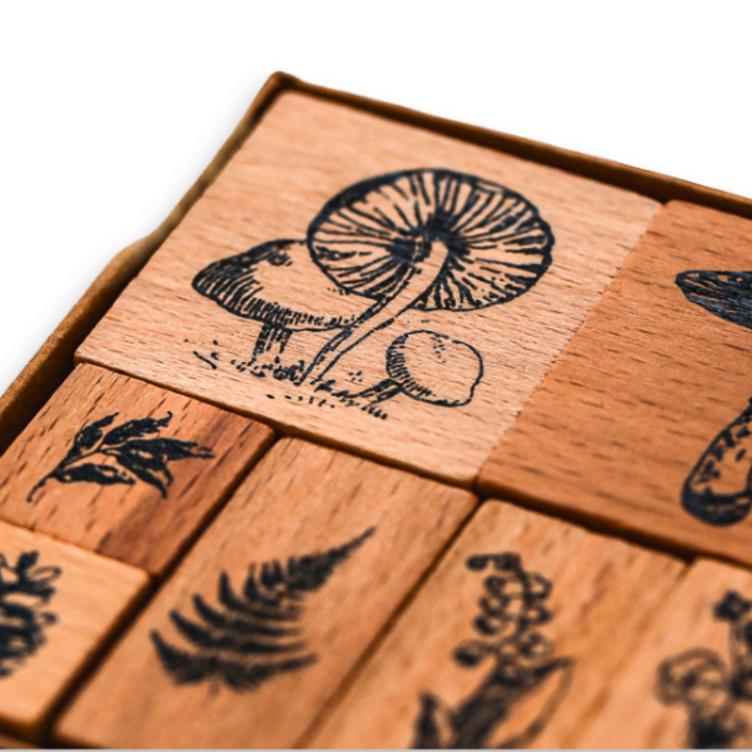 Wooden Stamp Set - Plant Atlas