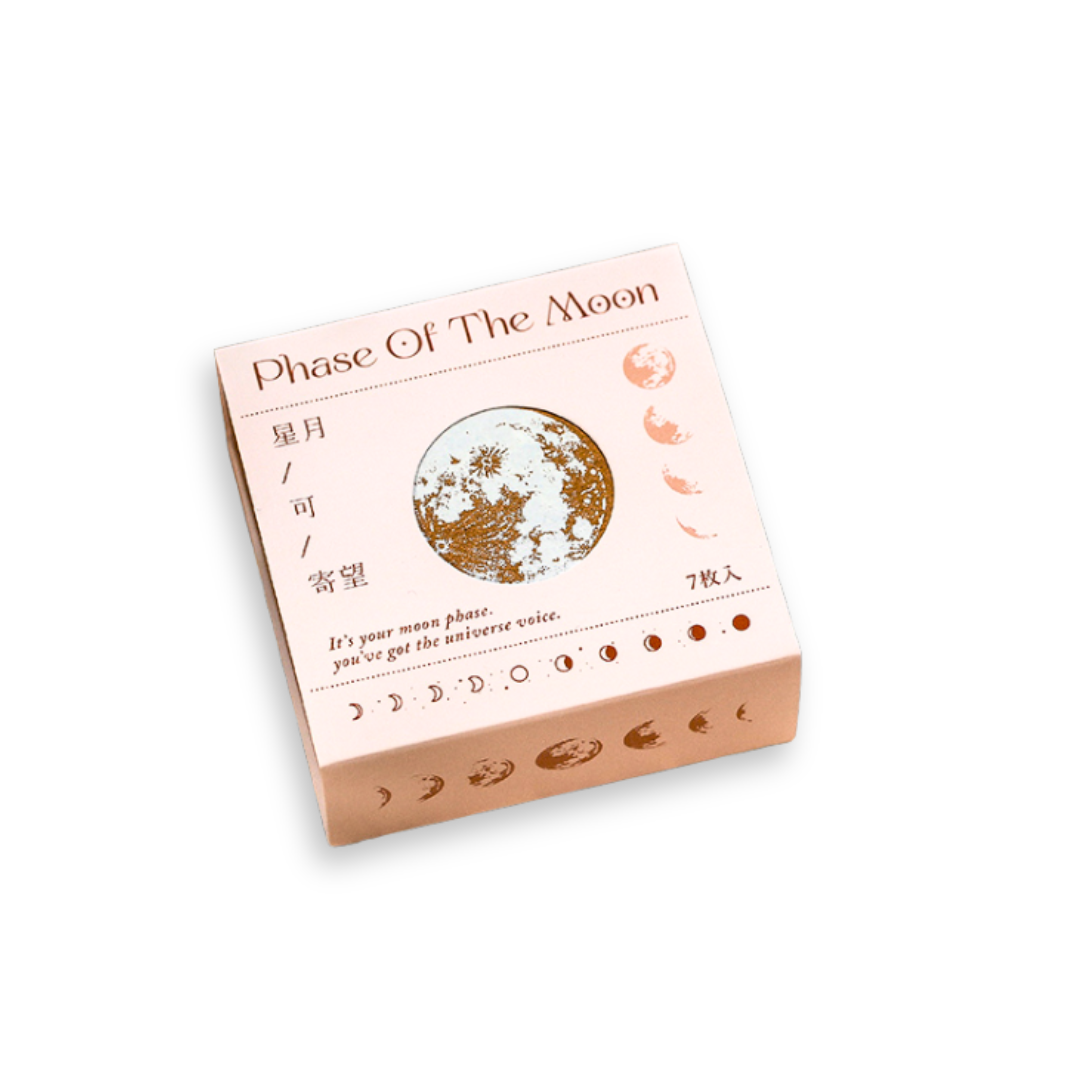 Wooden Stamp Set - Phases of the Moon